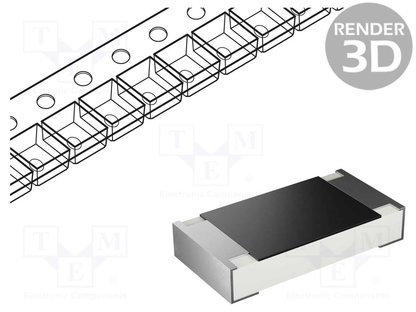 Resistor: thick film; 100Ω; SMD; 1206; 0,25W; ±1%; 200V; -55÷125°C