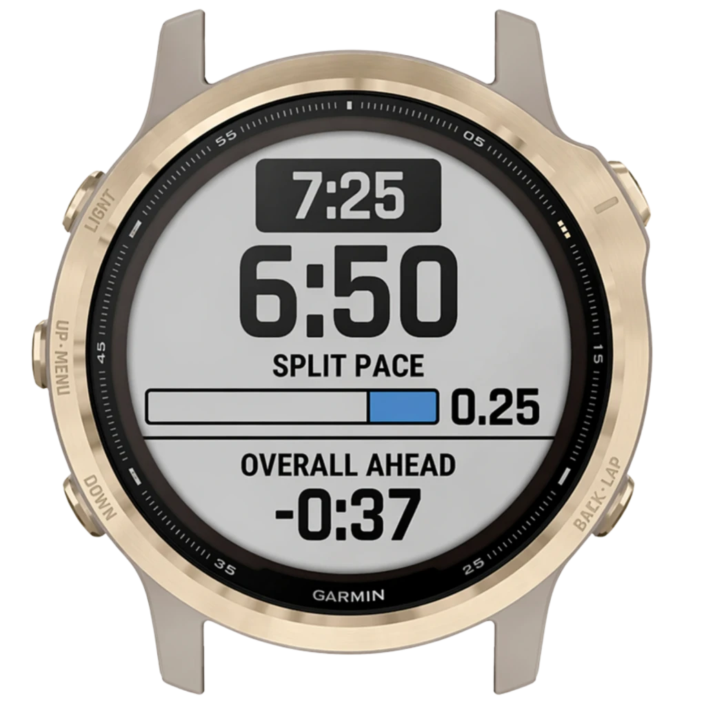 Garmin Fenix 6S Pro Solar Cinza Areia 42 mm Relógio inteligente Renovado - Estado Premium