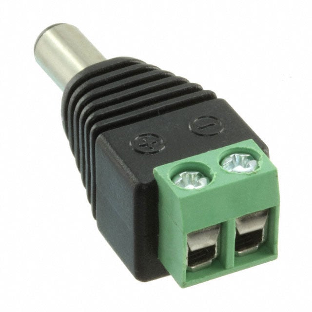 ADAPT TERM BL 2POS TO 2.1MM PLG