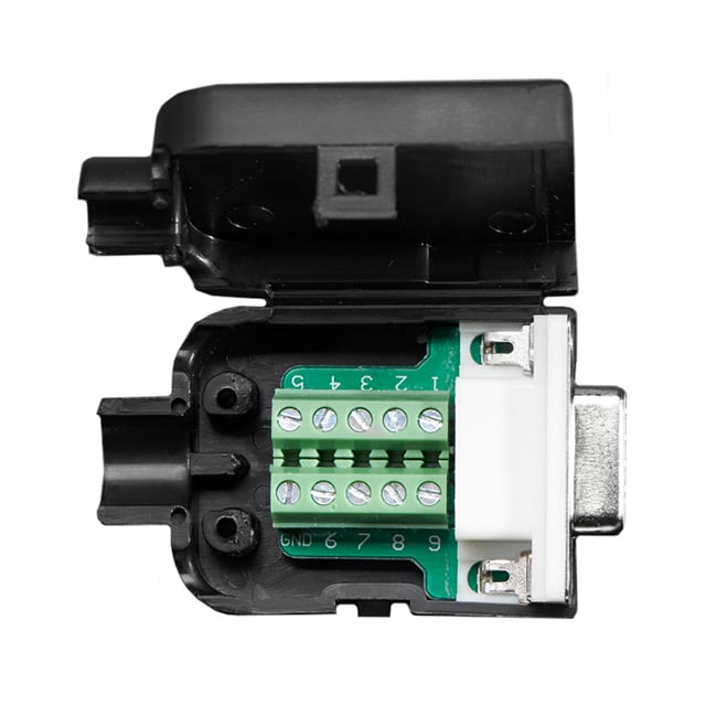 ADAPT DB9F TO TERM BLK 9POS BLK