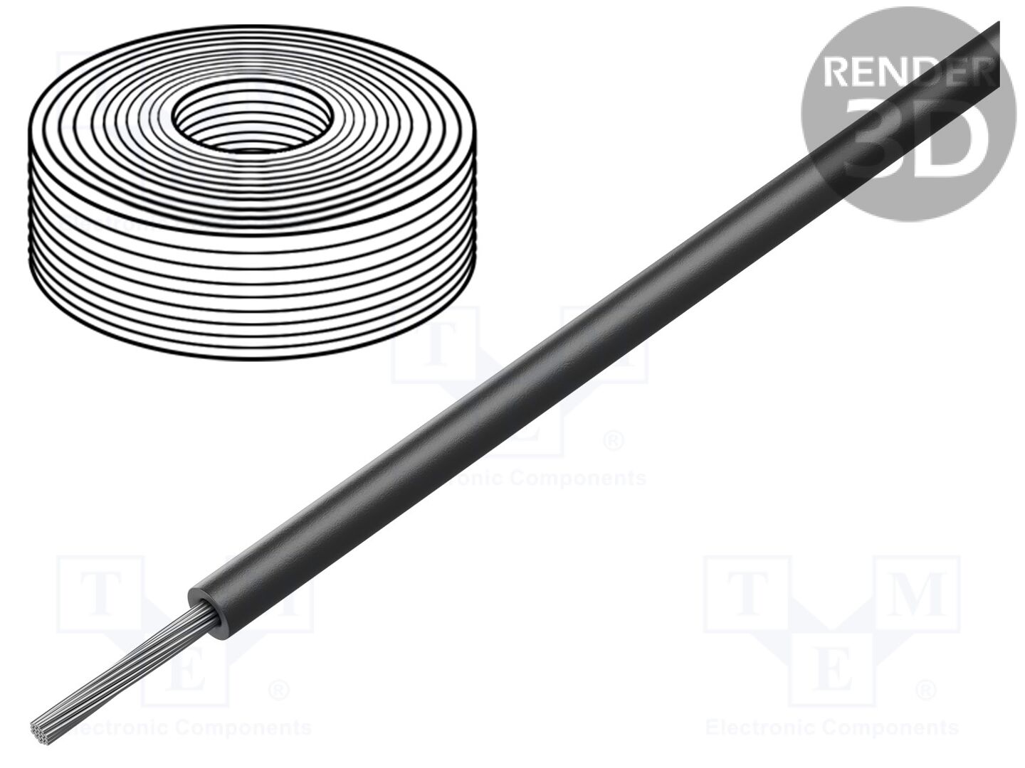 Cabo; ÖLFLEX® HEAT 180 SiF; SiF; 1x2,5mm2; linha; Cu; silicone