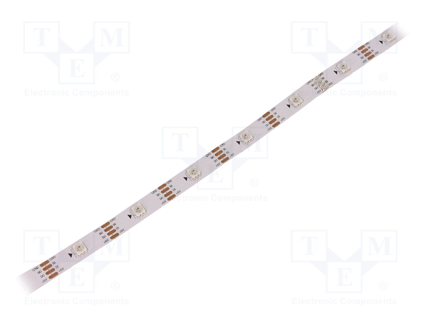 Fita LED programável; RGB; Caixa (mm): 5050; LED/m: 30; 10mm; IP20