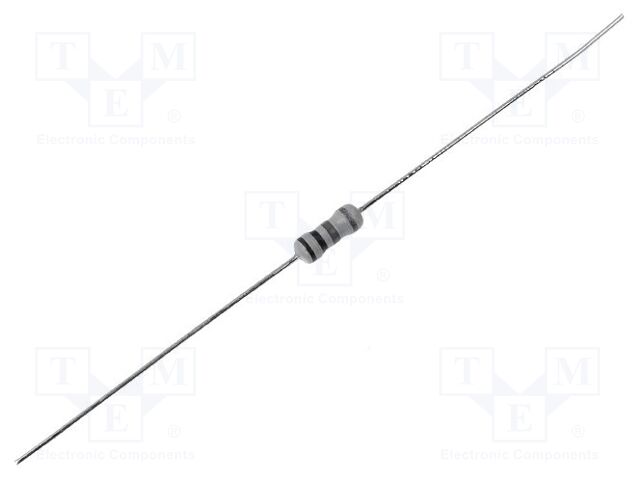 Resistor: carbono; 220Ω; THT; 0,25W; ±5%; 250V; Ø0,46x28mm; axiais