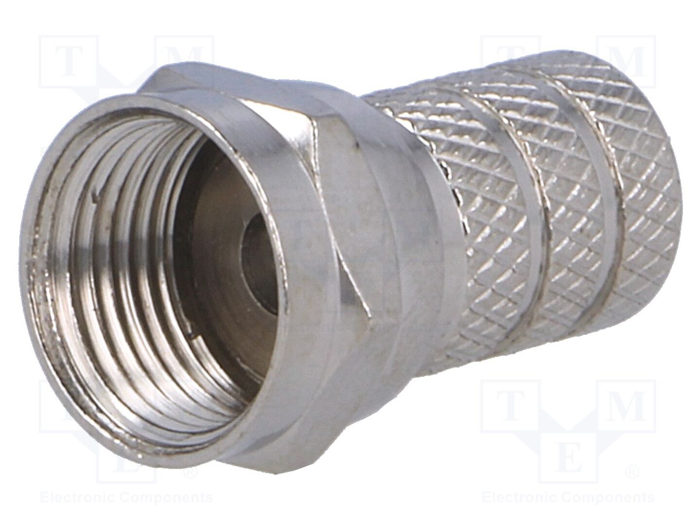 Conector: F; ficha; macho; twist-on; com cabo; simples; RG58; 5mm