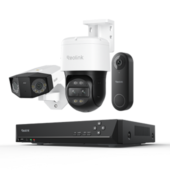 Reolink Whole-Home Advanced Security Kit - TrackMix PoE + Doorbell PoE + Duo 3 PoE + RLN8-410