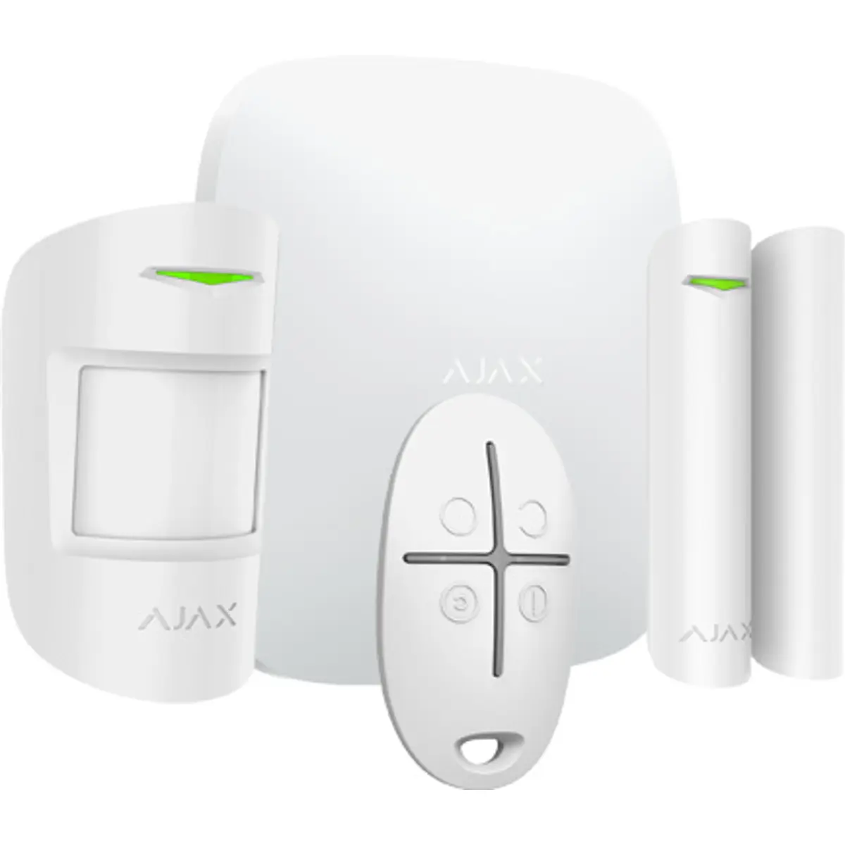 Ajax Hub KIT-W - Kit de alarme anti-intrusão profissional c/ comunicação sem fios