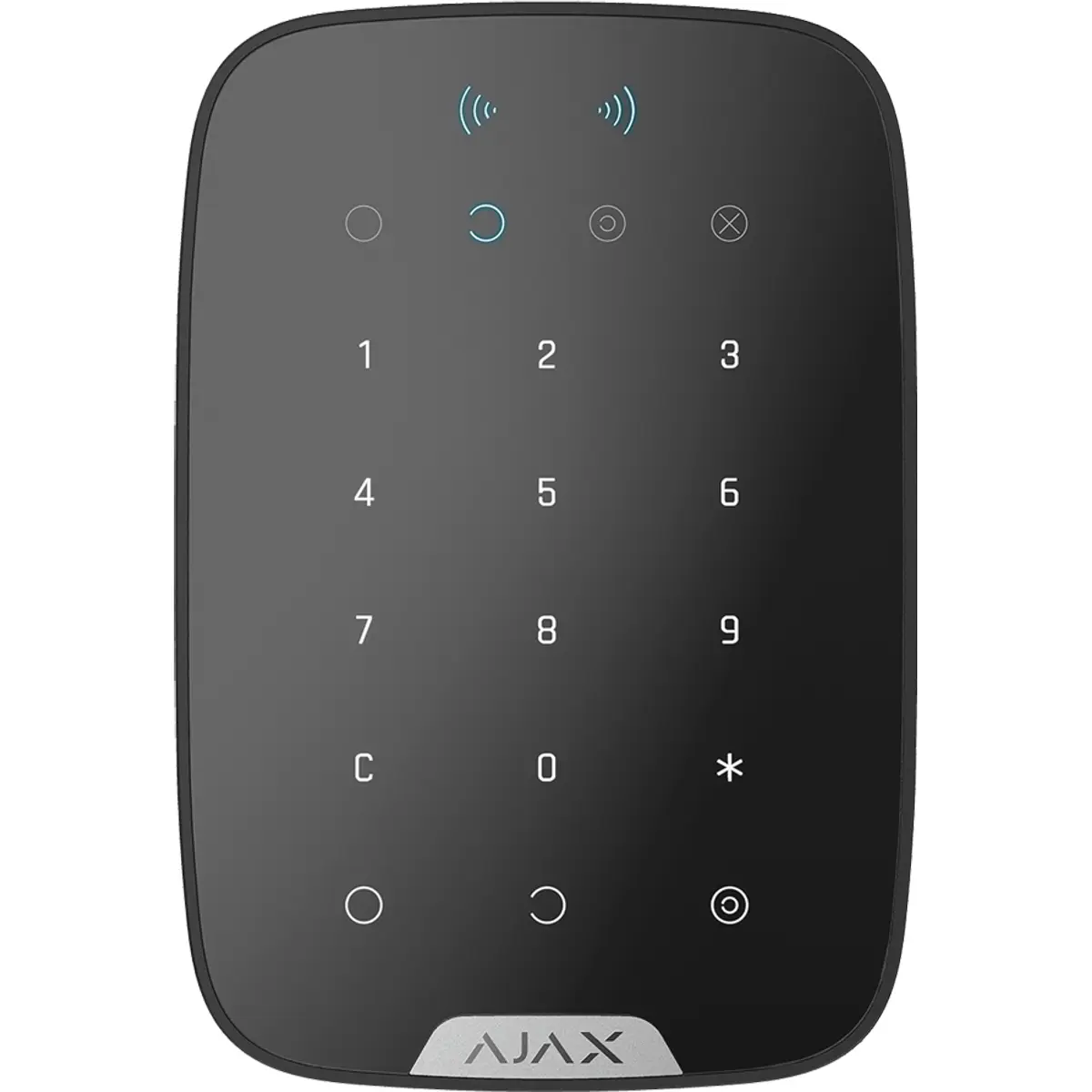 Ajax KeyPad Plus B - Teclado independente bidireccional para alarme Ajax c/ leitor RFID - preto