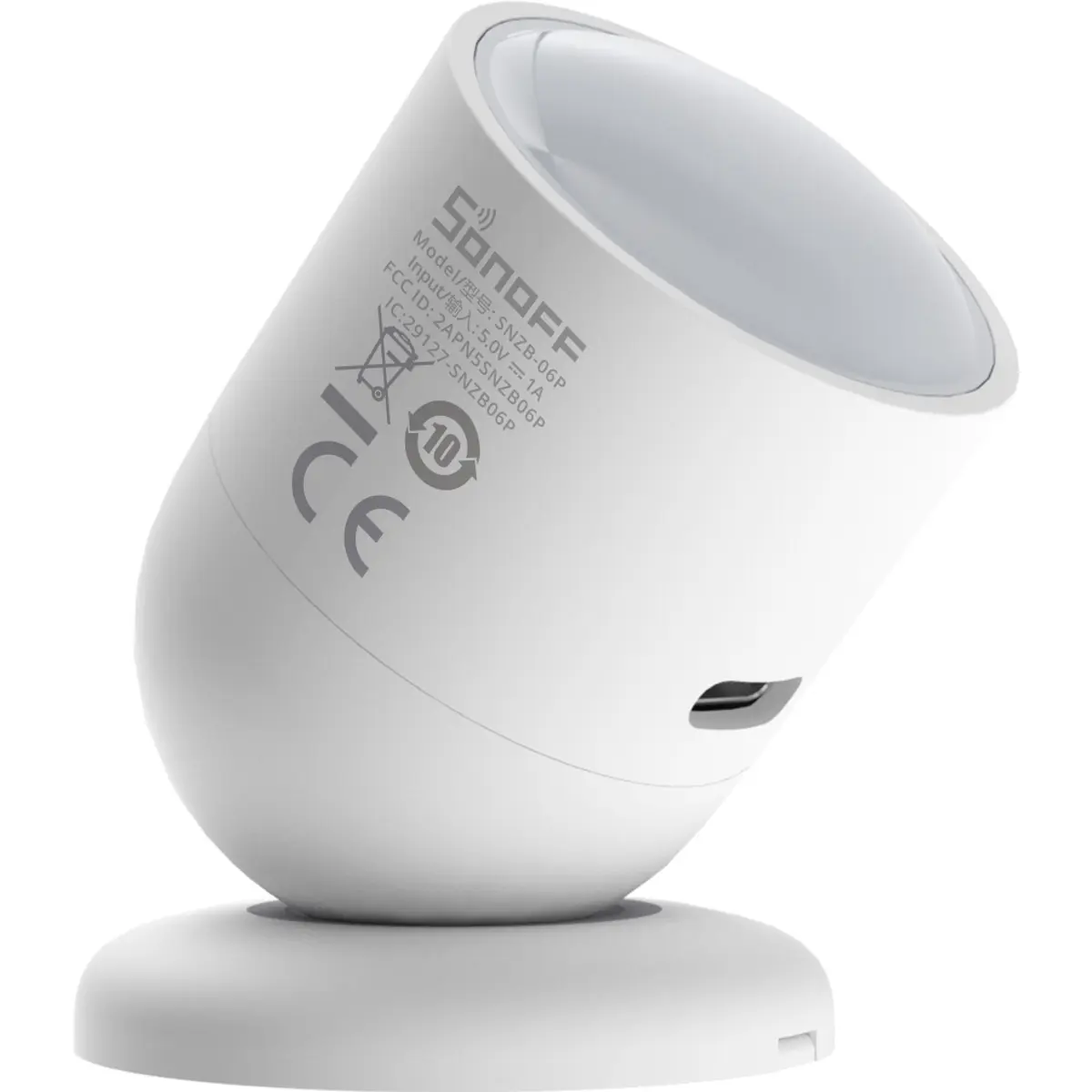 Sonoff SNZB-06P - Sensor de presença humana inteligente Zigbee c/ radar de micro-ondas 5.8GHz + sensor de luz