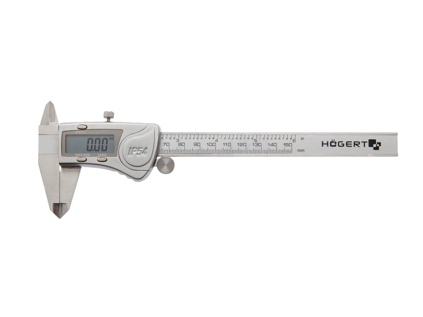 Calibrador; Escala: 0÷150mm; IP54; com leitura digital