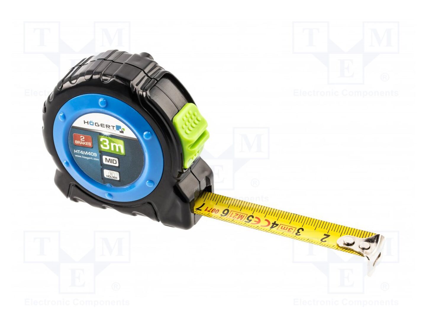 Fita de medição; Com: 3m; Larg: 16mm; Classe: II; medidor