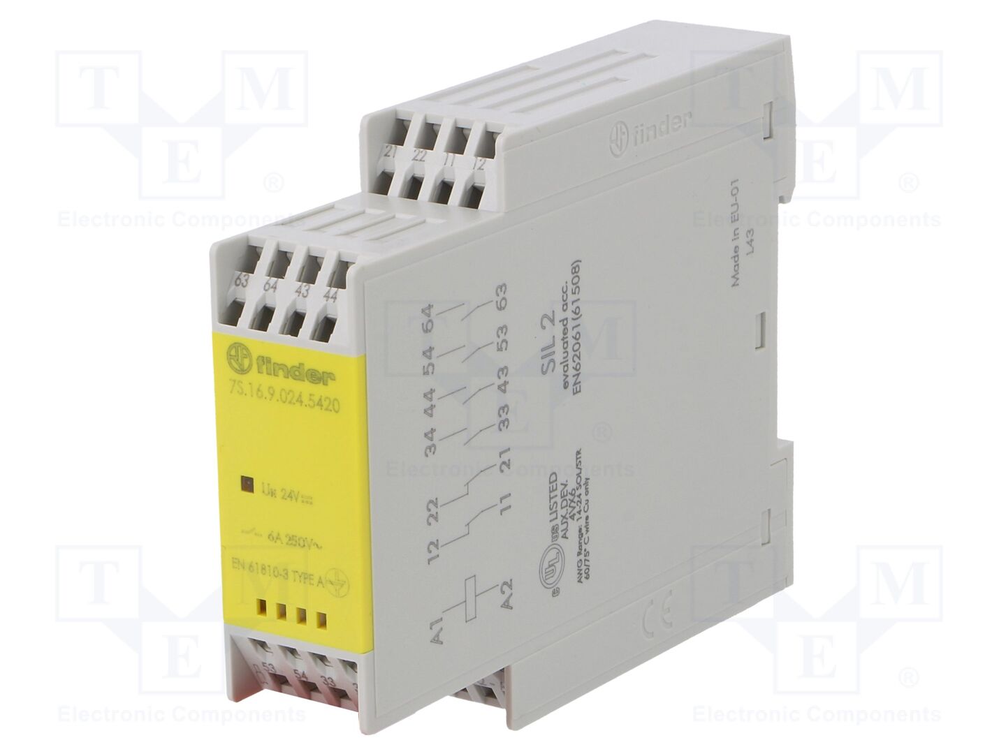 Módulo de automação: relé de segurança; 24VDC; OUT: 6; 7S; IP20