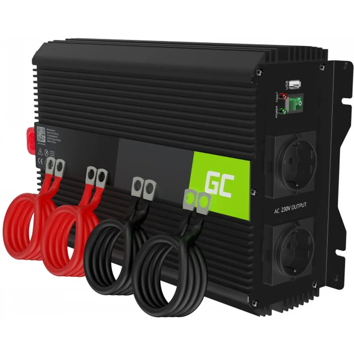Green Cell INVGC12 - Inversor 12VDC -> 230V onda sinusoidal modificada 3000W