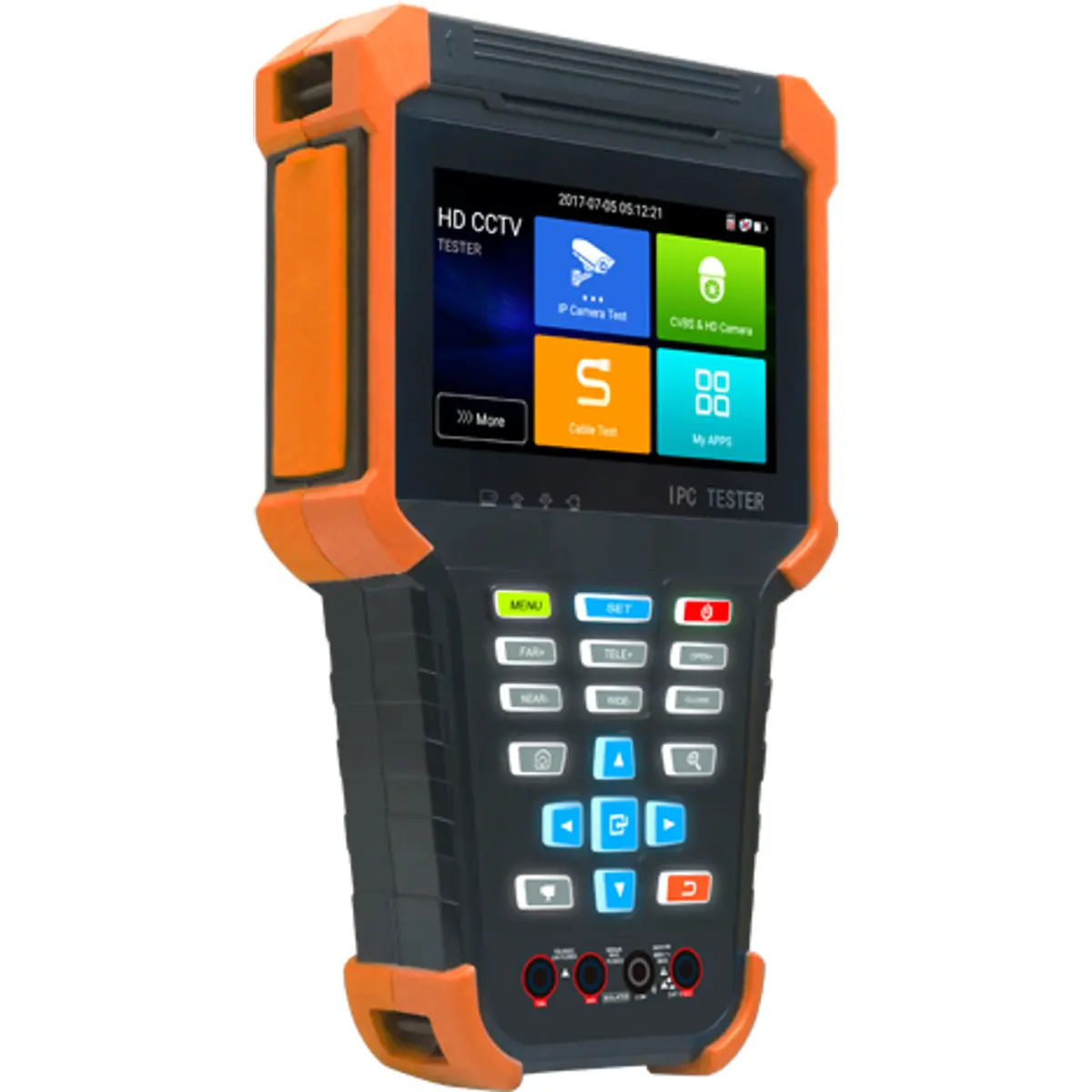 Safire SF-TESTER4-5N1-4K - Testador CCTV Multifuncional HDTVI, HDCVI, AHD, CVBS e IP c/ Wi-Fi e multímetro