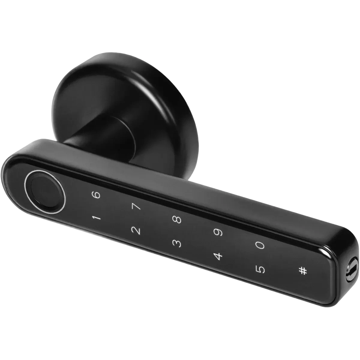 Virone CDL-1/B - Maçaneta de porta inteligente Bluetooth c/ código touch + leitor impressão digital (compatível c/ Tuya)