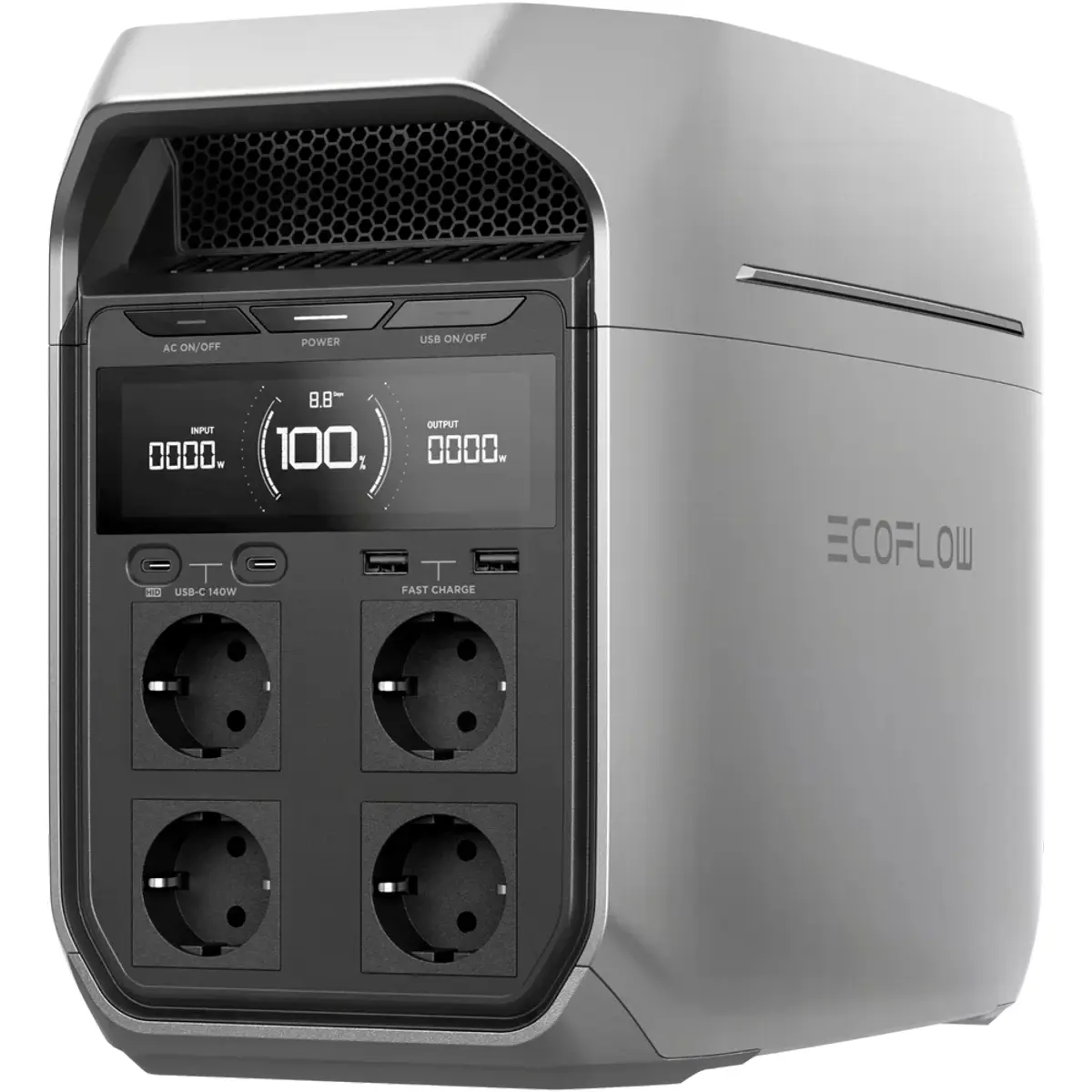 EcoFlow DELTA 3 Plus - Power Station 1800W 1024Wh (expansível) c/ UPS e Carregamento Solar 1000W