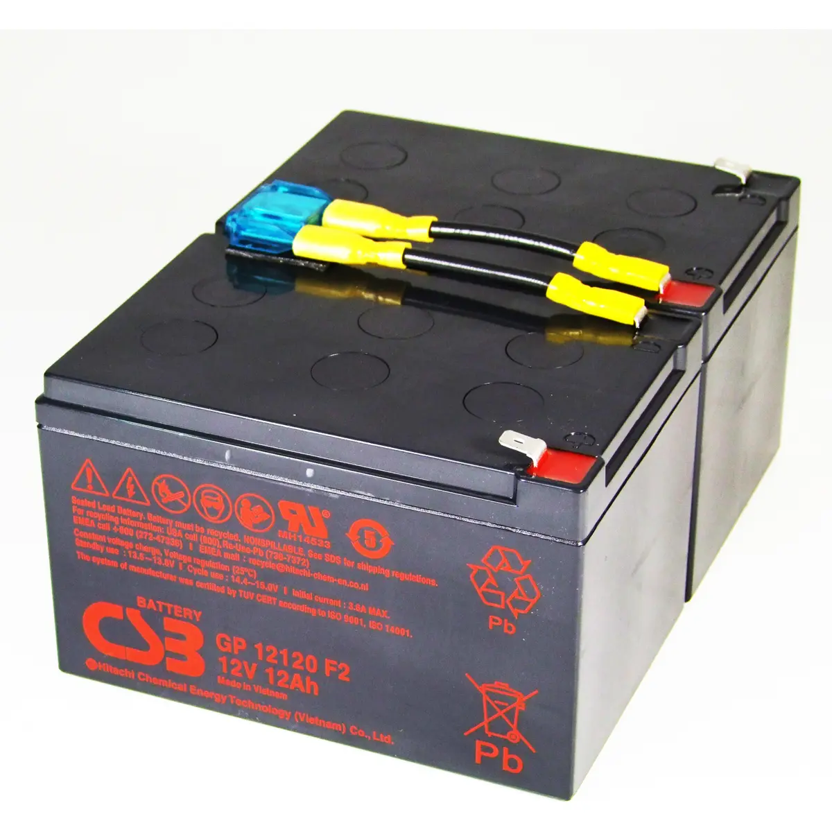 CSB SCD6 - Bateria para UPS compatível com APC RBC6 24V 12Ah