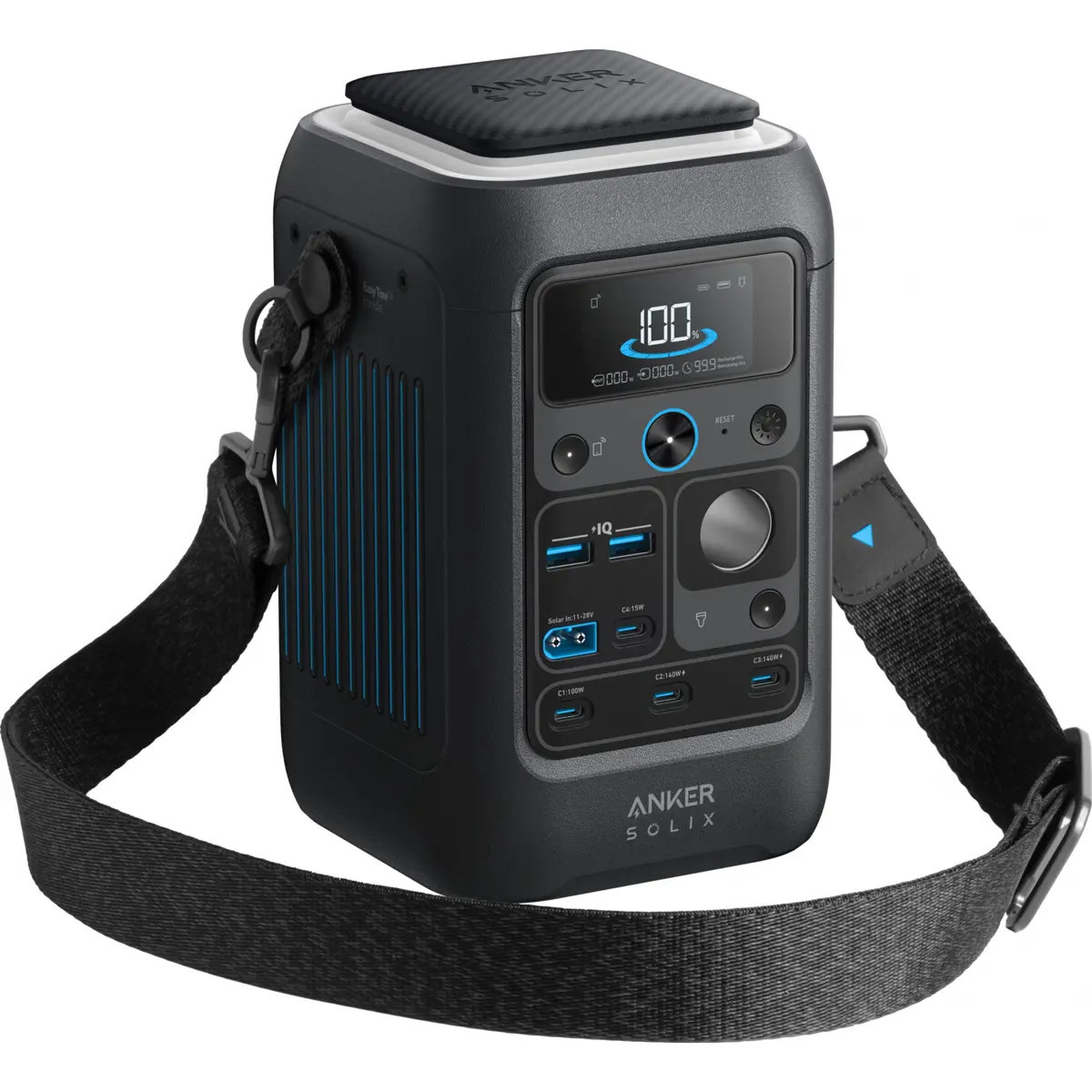 Anker SOLIX C300X DC - Power Station 300W 288Wh LiFePO₄ c/ App WiFi + Bluetooth e Saídas Exclusivamente DC