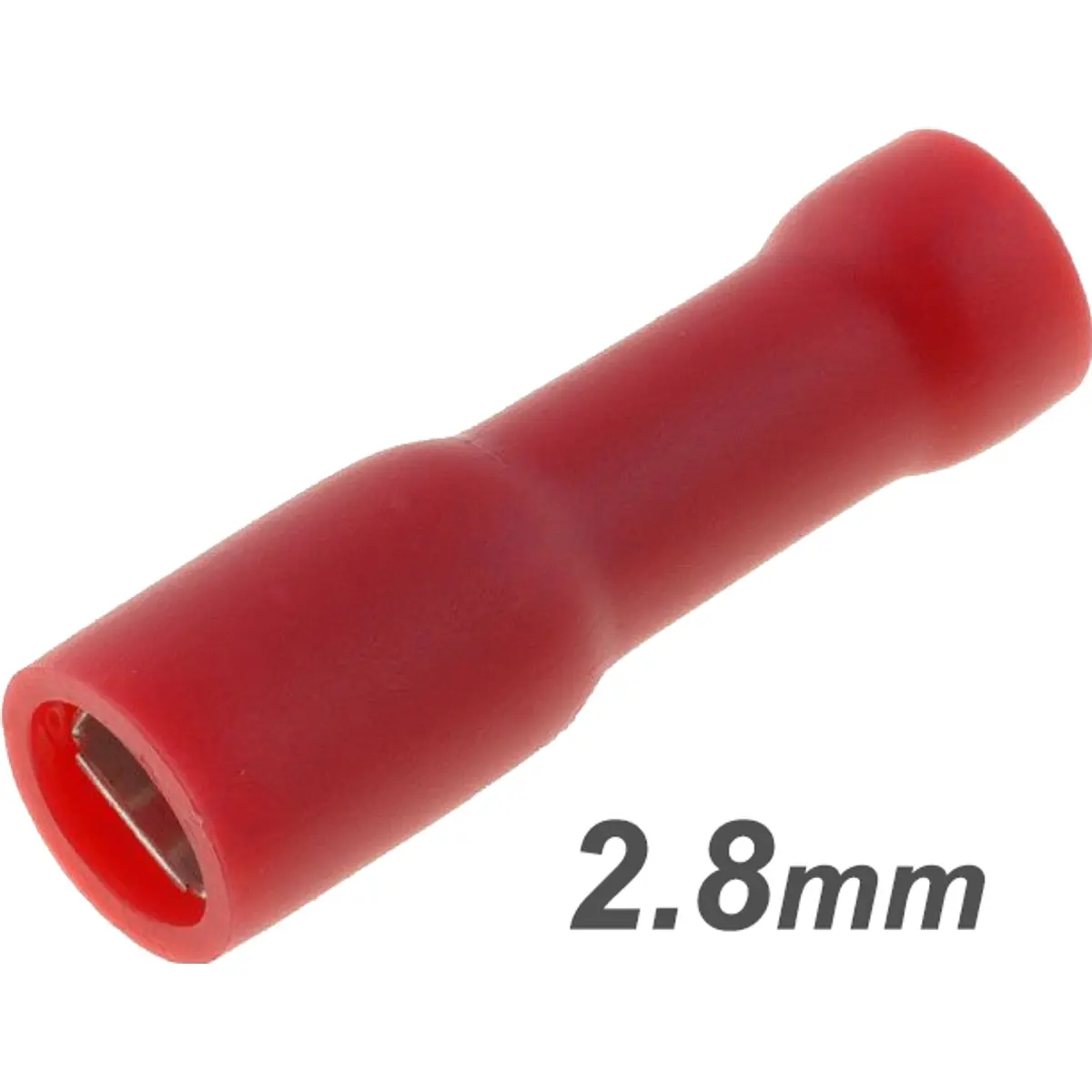 Terminal Faston fêmea comp. isolado vermelho (0.5-1.0mm²) 2.8mm