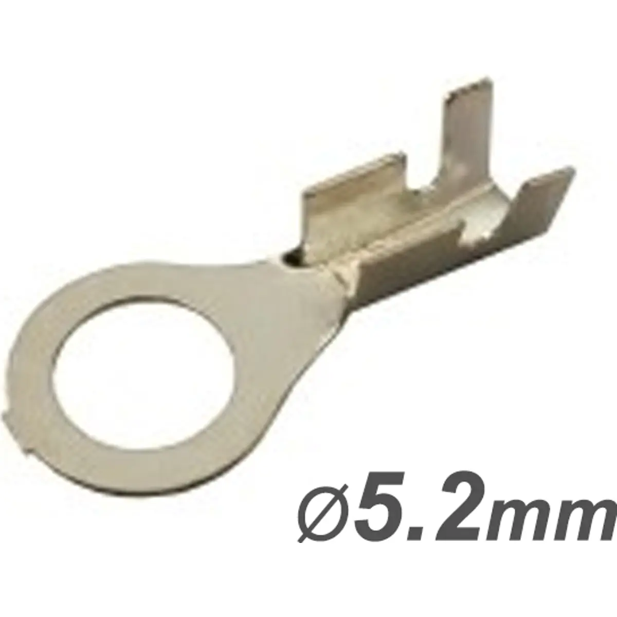 Terminal de olhal em cobre não isolado (0.5-0.8mm²) M5 Ø5.2mm