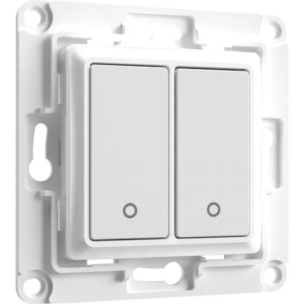 Shelly Wall Switch 2 White - Interruptor de parede de 2 botões p/ módulos Shelly - branco