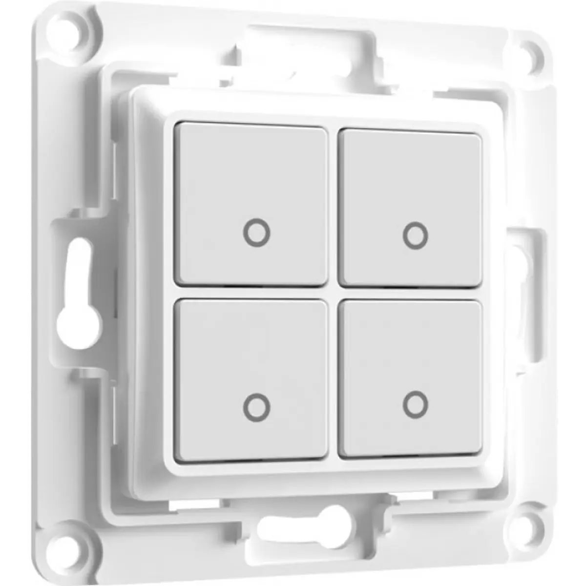 Shelly Wall Switch 4 White - Interruptor de parede de 4 botões p/ módulos Shelly - branco