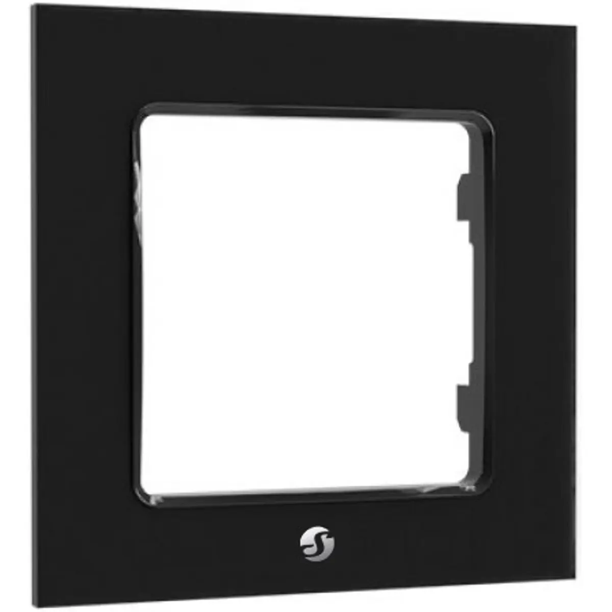 Shelly Wall Frame 1 Black - Espelho para interruptores Shelly - preto