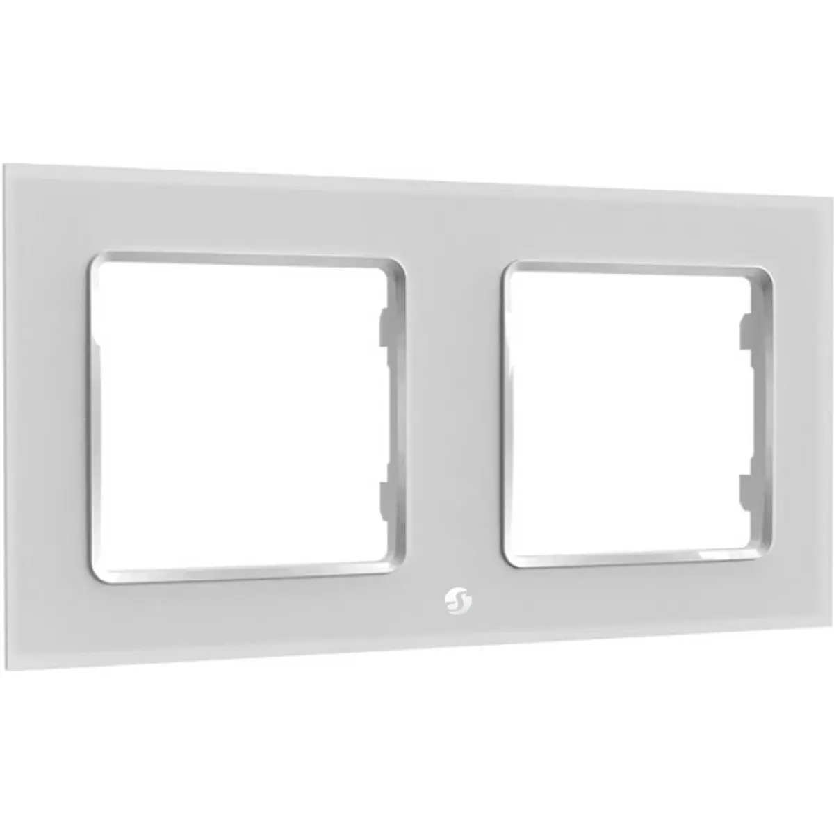 Shelly Wall Frame 2 White - Espelho duplo para interruptores Shelly - branco