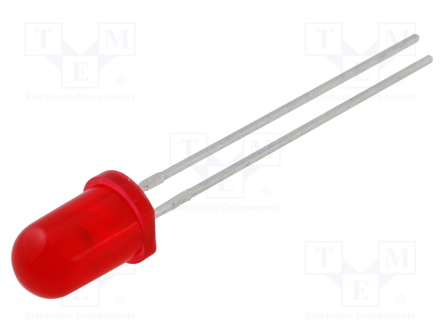 LED; vermelho; 5mm; 0,8÷5mcd; 60°; Frente: convexa; 2÷2,5VDC