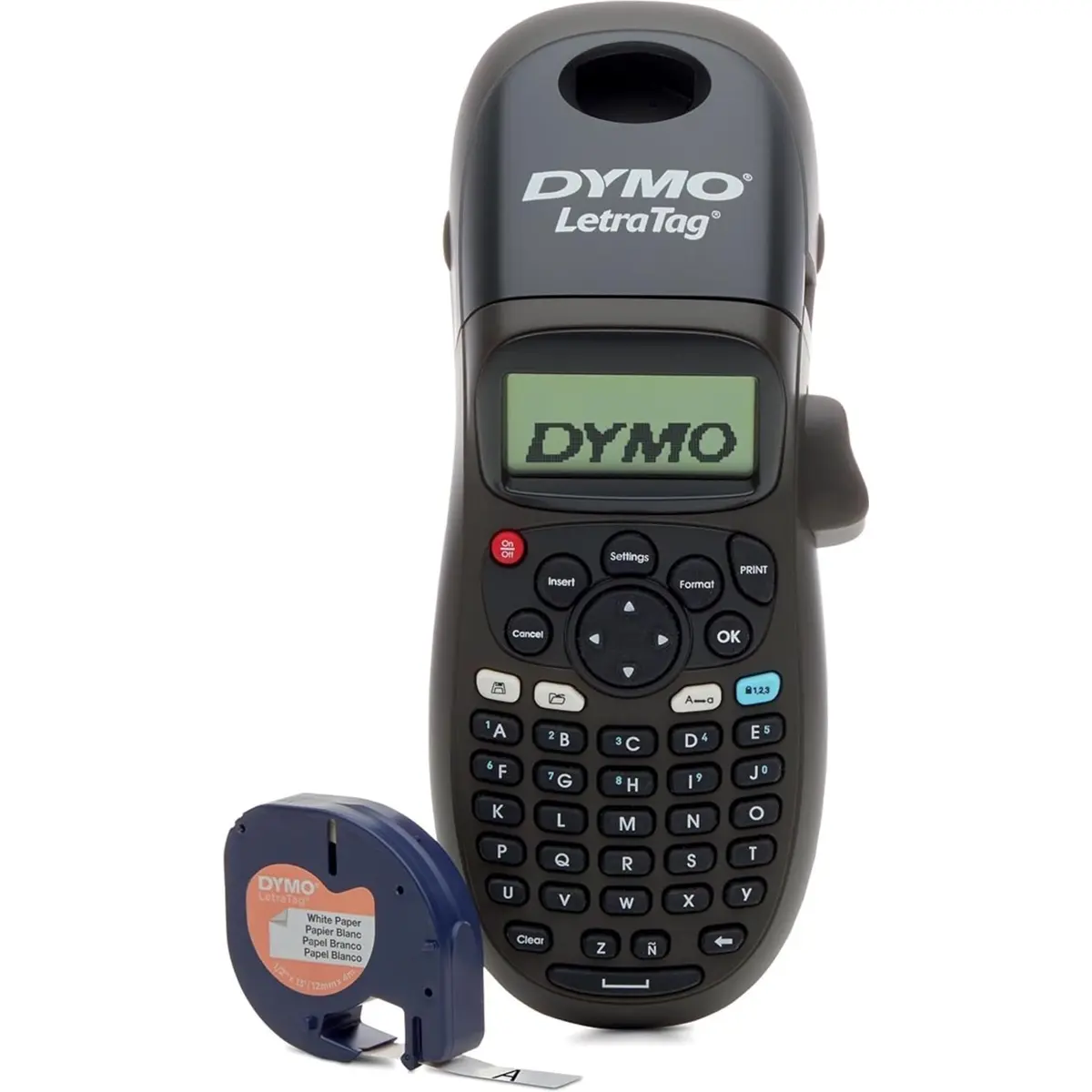 DYMO 2174575 - Máquina de etiquetar digital portátil Letratag LT-100H (ABC) - Preto