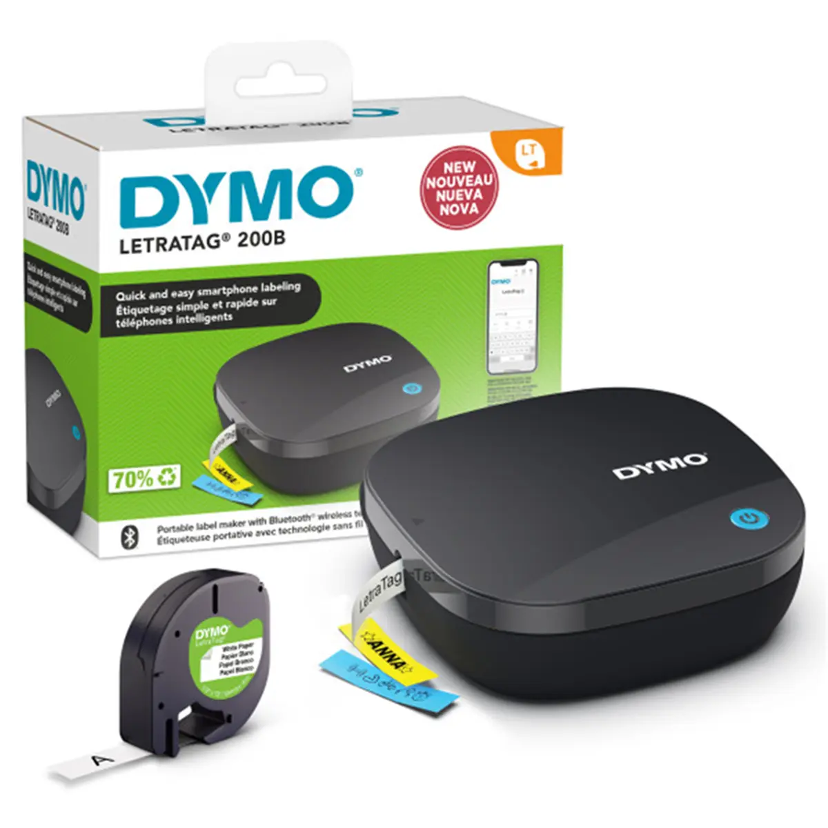 DYMO LetraTag 200B - Impressora de Etiquetas Bluetooth portátil