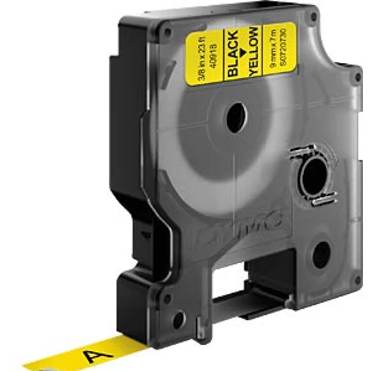 DYMO S0720730 - Fita de etiquetar D1 40918 [Preto sobre Amarelo] - 9mm x 7m