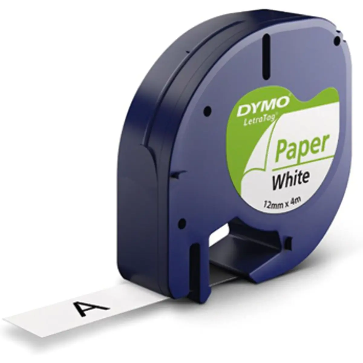 DYMO S0721510 - Fita de etiquetar LT 91200 em papel [Preto sobre branco] - 12mm x 4m