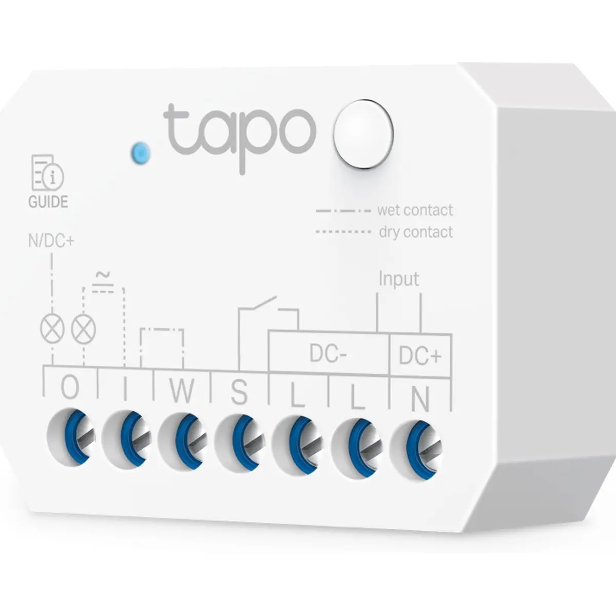 TP-Link TAPO S110E - Módulo interruptor para automação Wifi/Matter 100/250 Vac; 5-30Vdc 10A; 48-60Vdc 1A