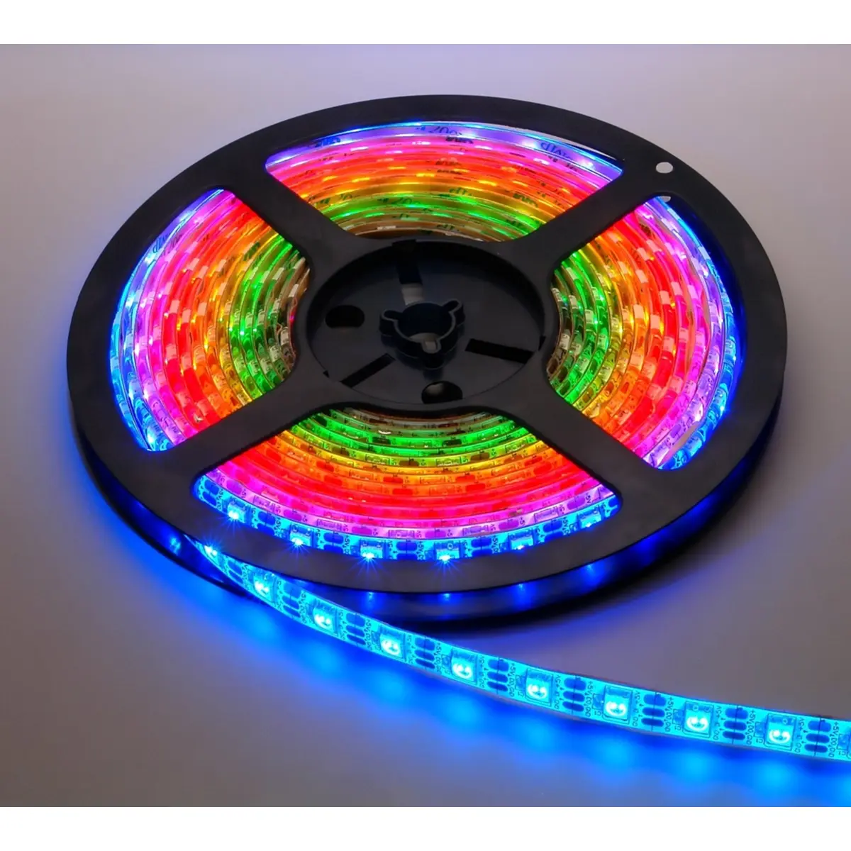 Fita de 300 LEDs RGB Endereçáveis WS2812B IP65 5VDC 18W/m (90W) - 5m