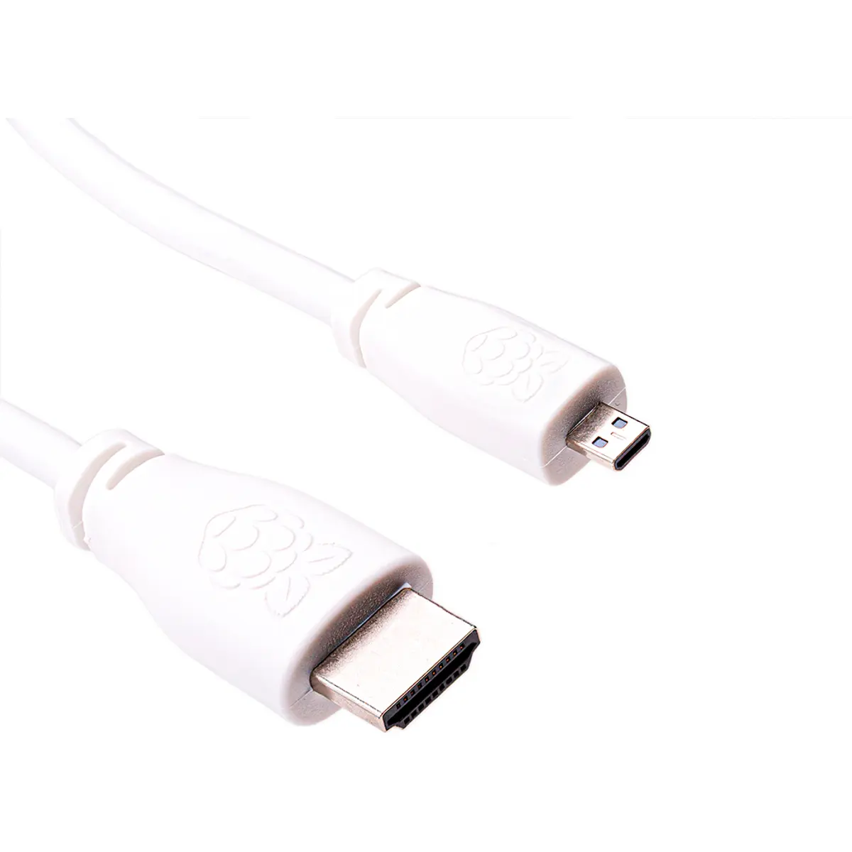 Raspberry Pi - Cabo HDMI 2.0 p/ Raspberry Pi 4 oficial, macho tipo A «» macho micro-HDMI - branco - 1.0m