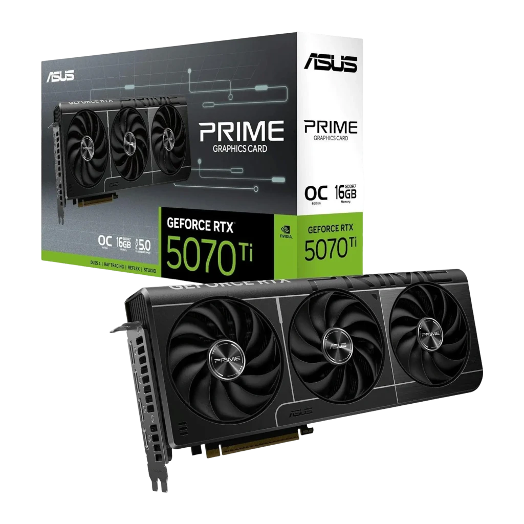 Placa gráfica ASUS Prime GeForce RTX 5070 Ti OC 16GB GDDR7