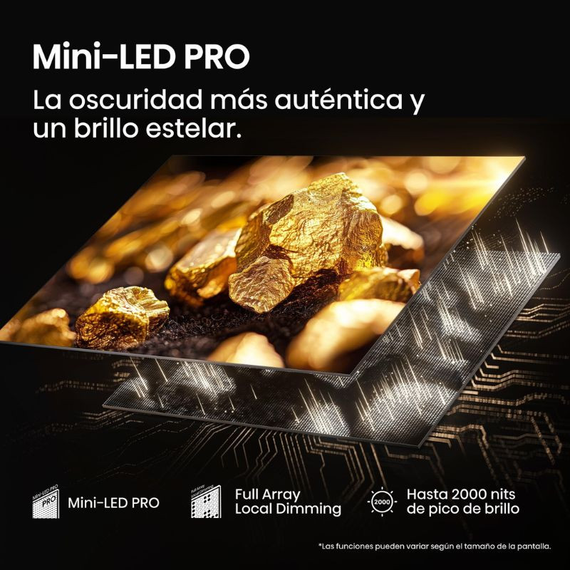 Hisense 85U7Q PRO 85" 4K Ultra HD Smart TV Cinza Carvão