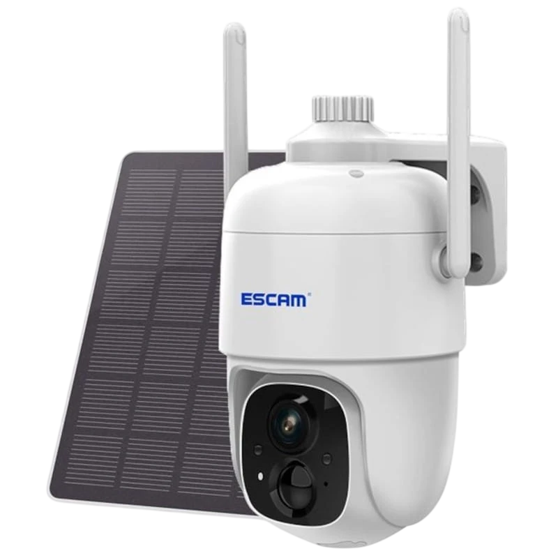 Câmara de Vigilância IP Escam G24 3M Wifi Painel solar Branco