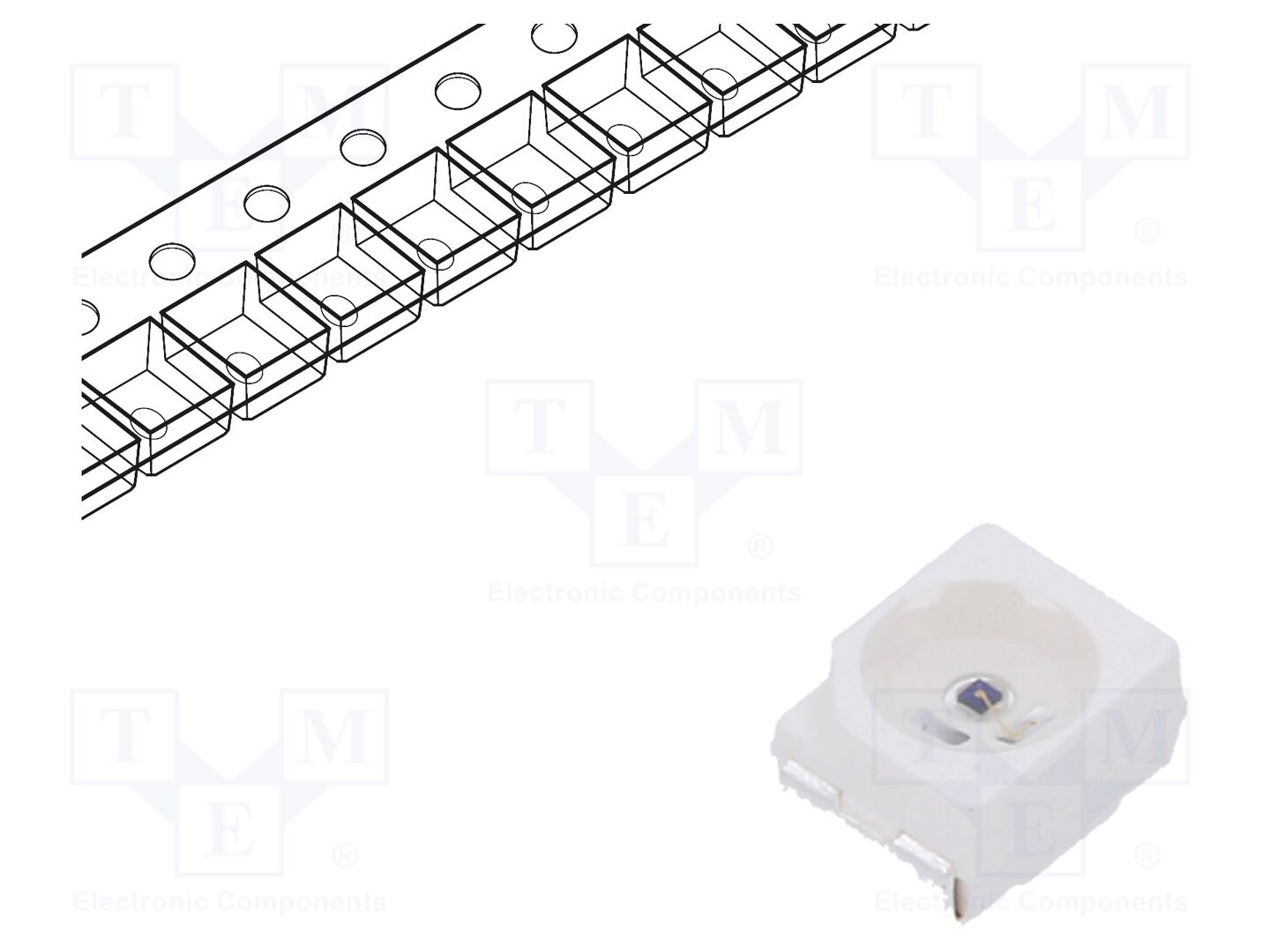 Transmissor IR; 940nm; transparente; 120°; 1,2÷1,8VDC; SMD; 65mA