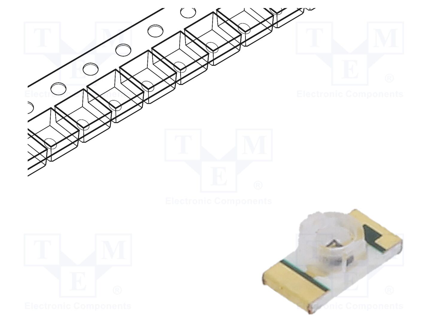 Transmissor IR; 1mm; 940nm; transparente; 160°; 1,2÷4VDC; SMD; 65mA