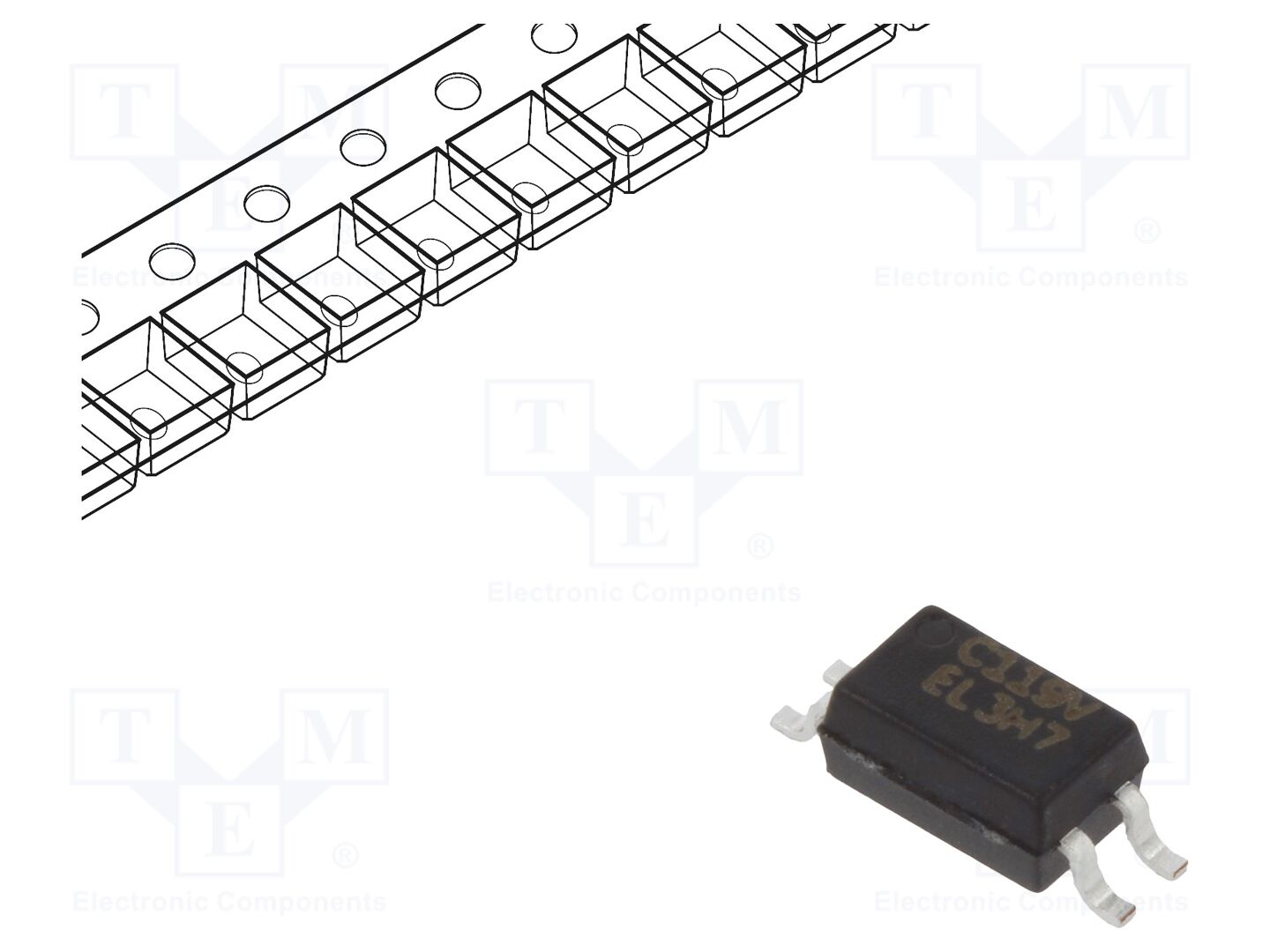 Acoplador óptico; SMD; Ch: 1; OUT: transístor; Uisol: 3,75kV; SSOP4
