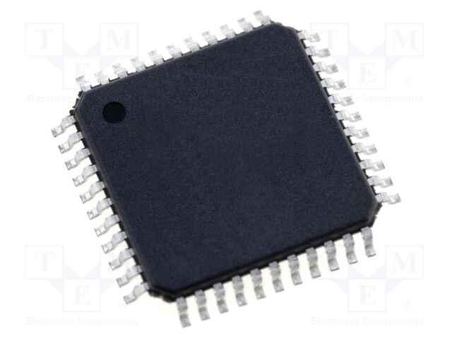 IC: microcontrolador AVR; ATMEGA; TQFP44; 2,7÷5,5VDC; Cmp: 1; 0,8mm