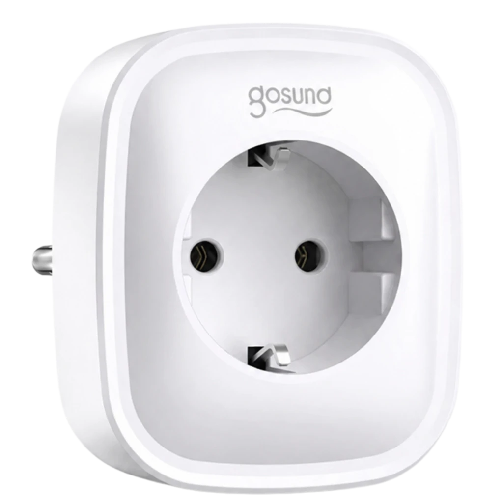 Gosund SP112-M Tomada Inteligente Wi-Fi com Medição de Consumo, Compatível com Alexa e Google, Branca