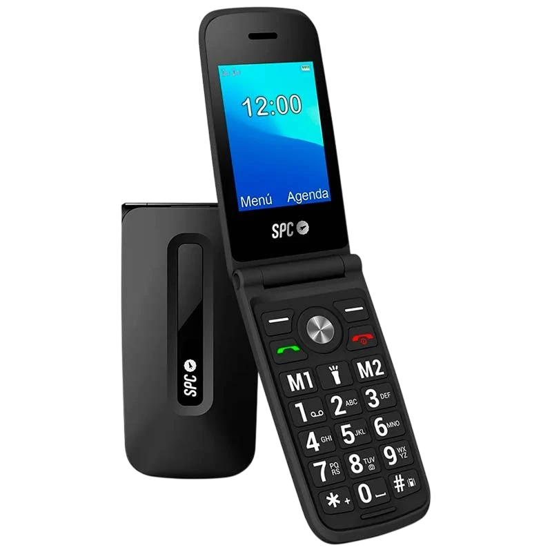 SPC Titan 2,4", 2G, 800 mAh, Teclas Grandes, Tampa, Preto
