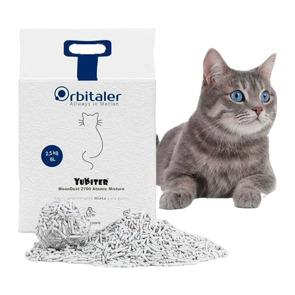 Areia para gatos Orbitaler Yupiter MoonDust 2700 Fantastic Tofu