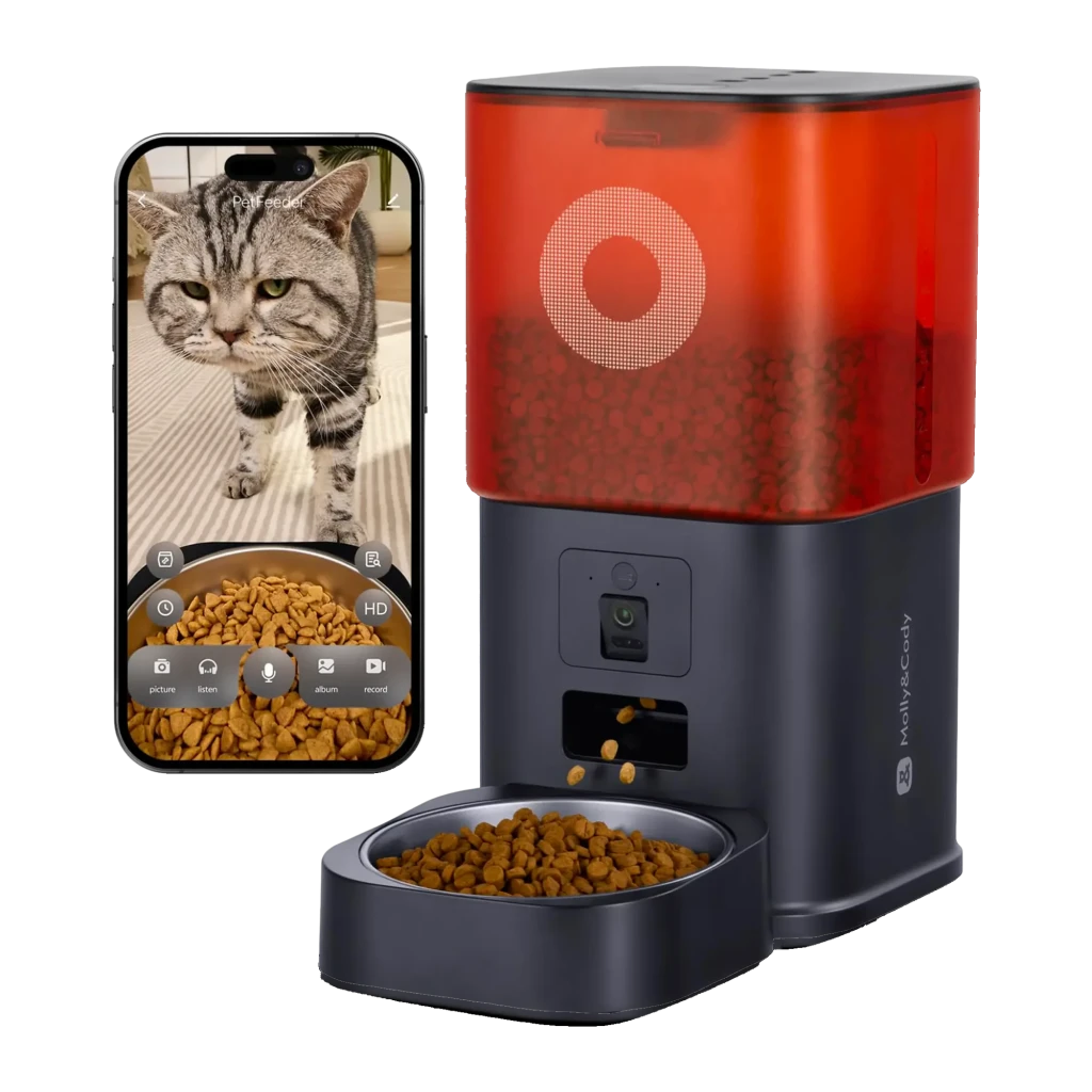 Comedouro Automático Molly & Cody Smart Feeder 6L App Camera