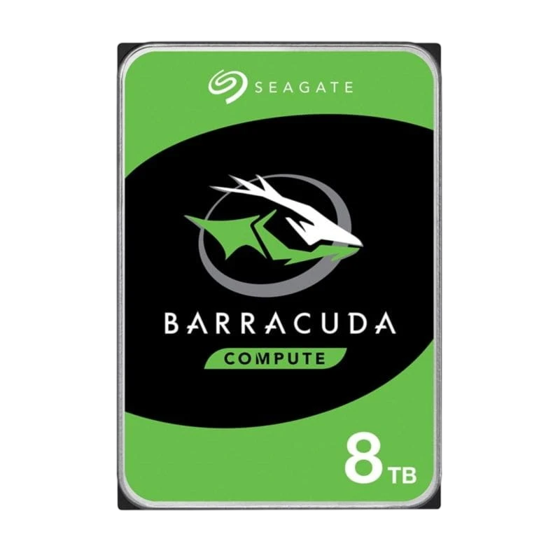Seagate BarraCuda Compute 8 TB SATA 5400 RPM Verde / Preto