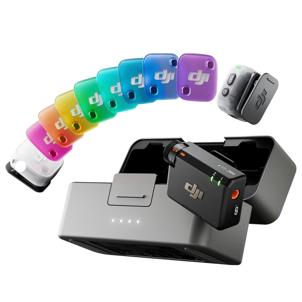 DJI Mic Mini 2 (2 transmissores + 1 recetor) Microfone sem fios 48 kHz/24 bits