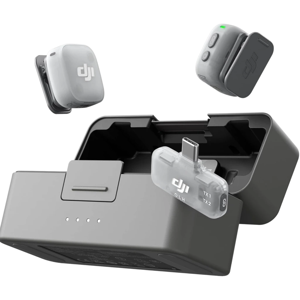 DJI Mic Mini 2 (2 transmissores + 1 recetor) Microfone sem fios omnidirecional