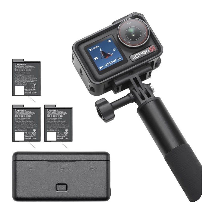 DJI Osmo Action 5 Pro Adventure Combo - Câmara desportiva + Pacote de acessórios